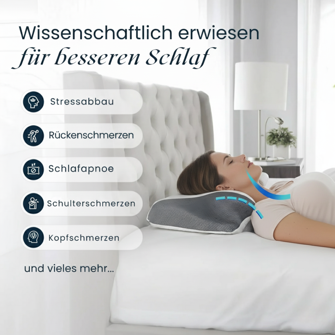 Ergonomisches Kissen zur Nackenschmerzlinderung