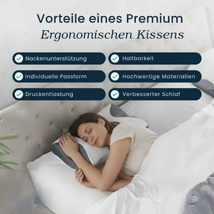 Ergonomisches Kissen zur Nackenschmerzlinderung