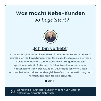 Ergonomisches Kissen zur Nackenschmerzlinderung