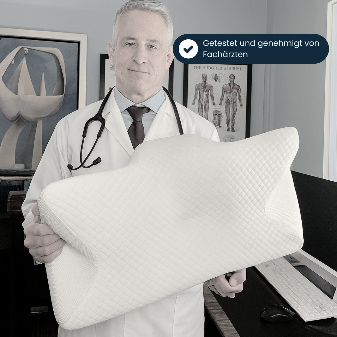 Ergonomisches Kissen zur Nackenschmerzlinderung