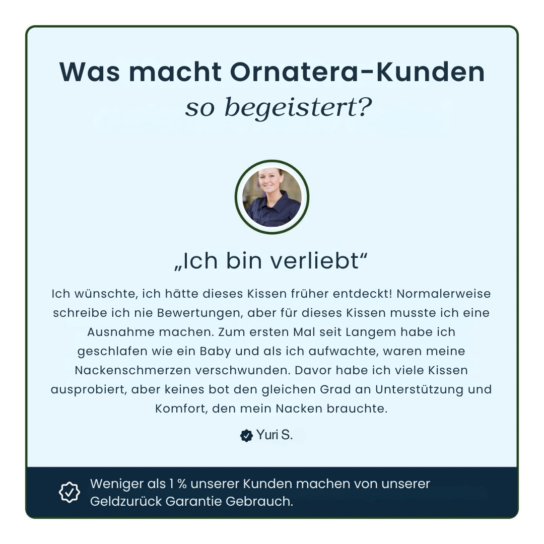 Ergonomisches Kissen zur Nackenschmerzlinderung