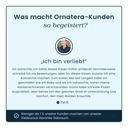 Ergonomisches Kissen zur Nackenschmerzlinderung